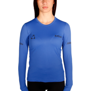 Remera ML Running Trail con Protección UV 50 Azul