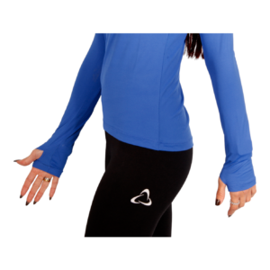 REMERA ML RUNNING TRAIL CON PROTECCION UV 50 (AZUL)