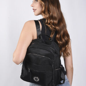 MOCHILA NYLON NEGRO