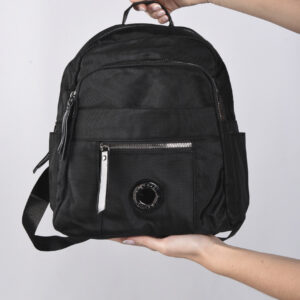 MOCHILA NYLON NEGRO