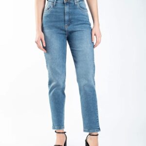 Jean Mom Alana Stretch MID Blue