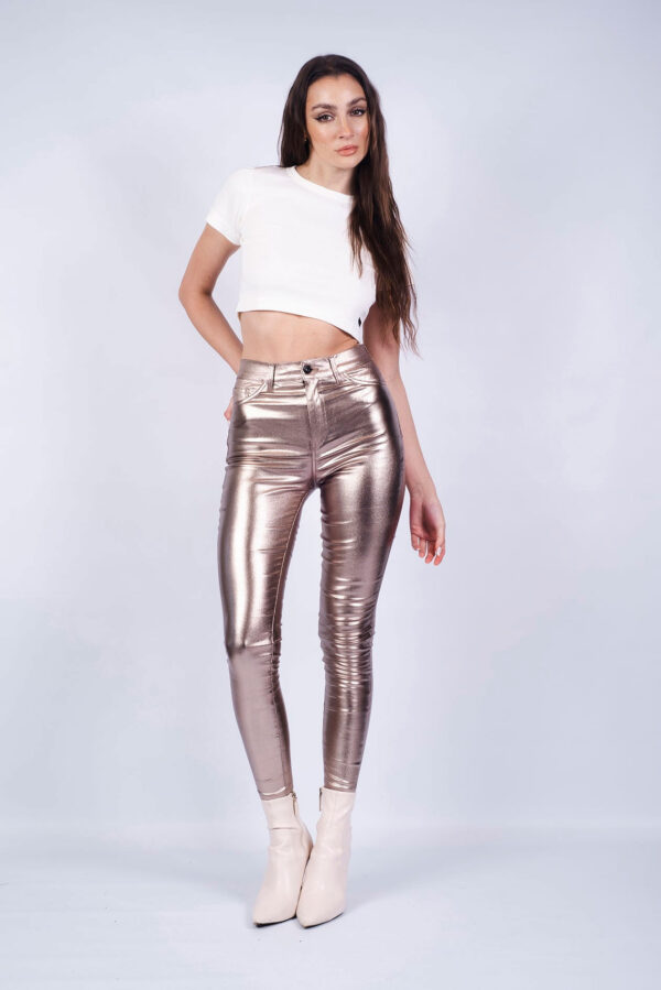 Legging High Rise Leather Shine