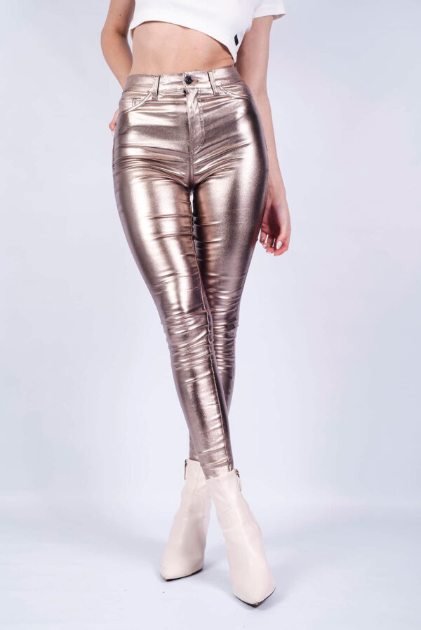 Legging High Rise Leather Shine - Image 3